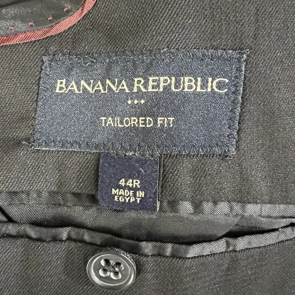 Banana Republic Blazer Mens 👉Actual‎ Size 42R👈Suit Jacket Peak Lapel Polyester